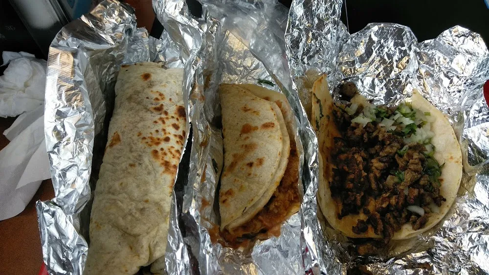 Burrito Taco De Chicharon Taco De Asada